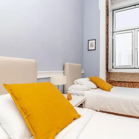 Apartment Sj2de Heart Of Lisbon, 1min To Augusta Arch! Spacious 2 Apts With 4br& 2ba